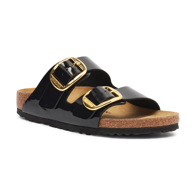 Birkenstock Klapki Arizona Big Buckle narrow fit z dodatkiem skóry