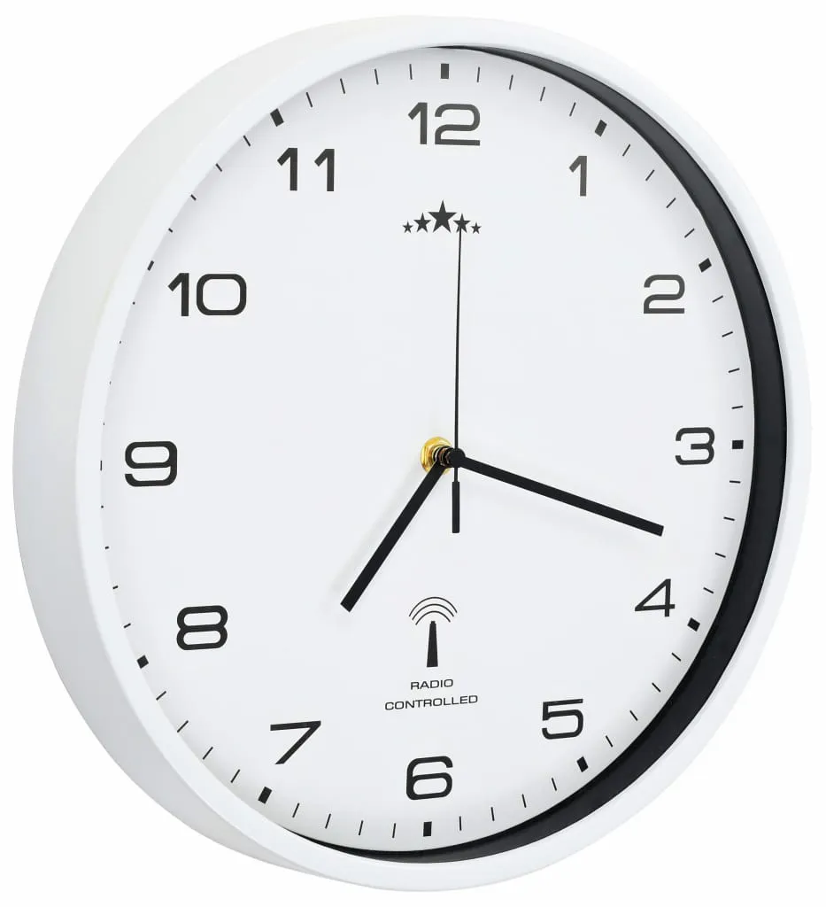 Biały okrągły zegar wiszący 31 cm Z2-C53