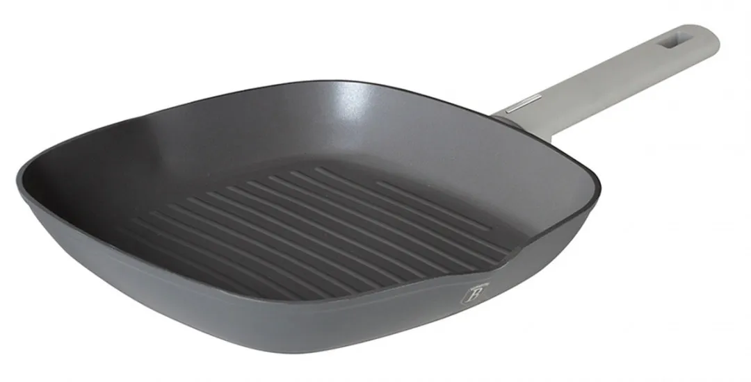 Szara patelnia grillowa z powłoką tytanową M7-L56
