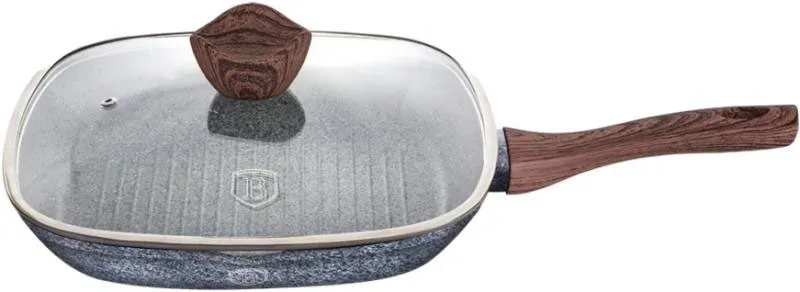 Aluminiowa patelnia grillowa z powłoką granitową T7-A22
