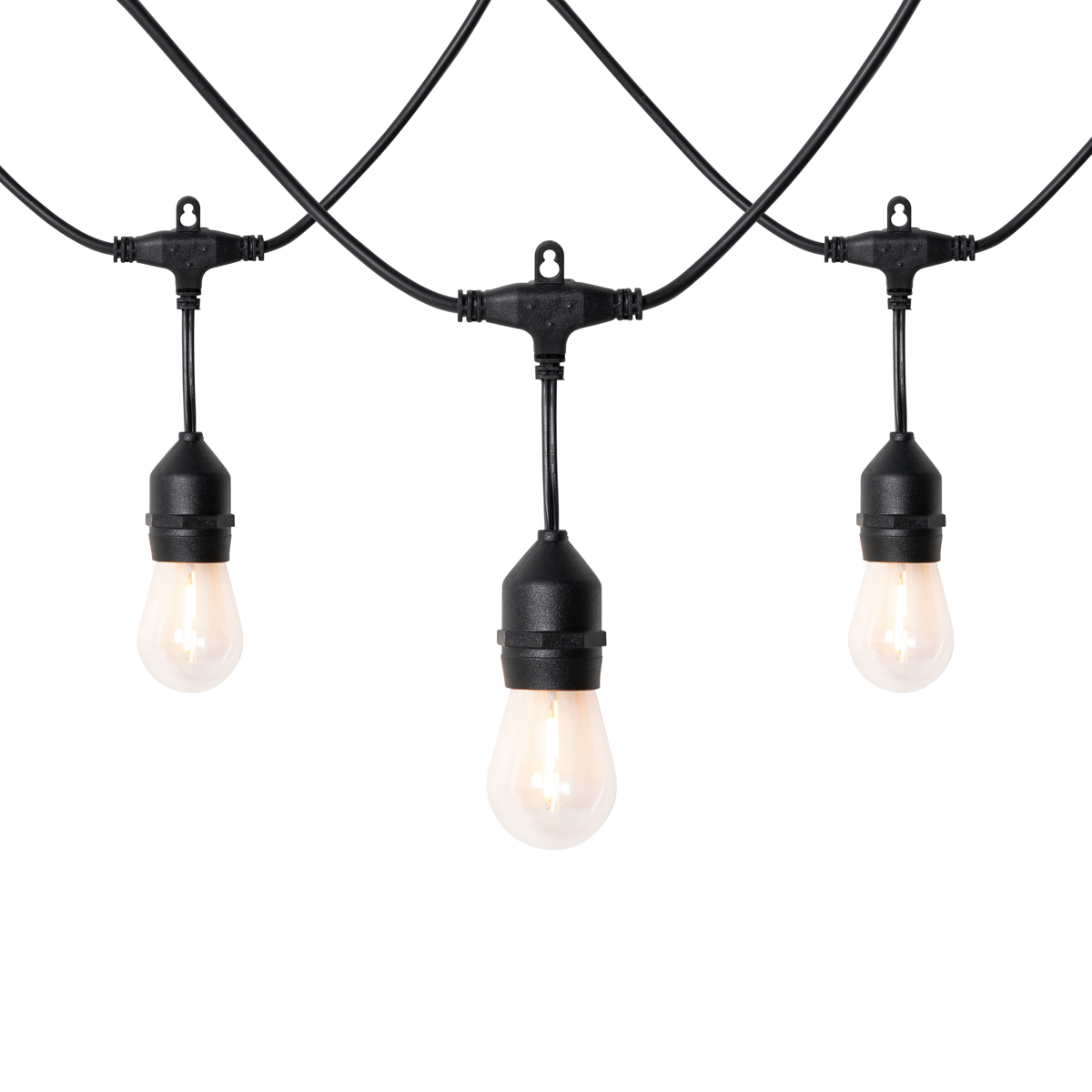 QAZQA Buiten lichtslinger 10 m incl. LED 10-lichts solar - Russell