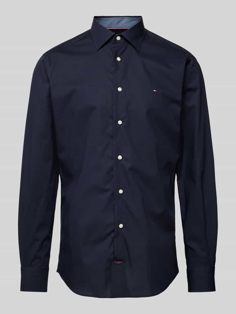 Koszula biznesowa o kroju regular fit z wyhaftowanym logo model ‘John’