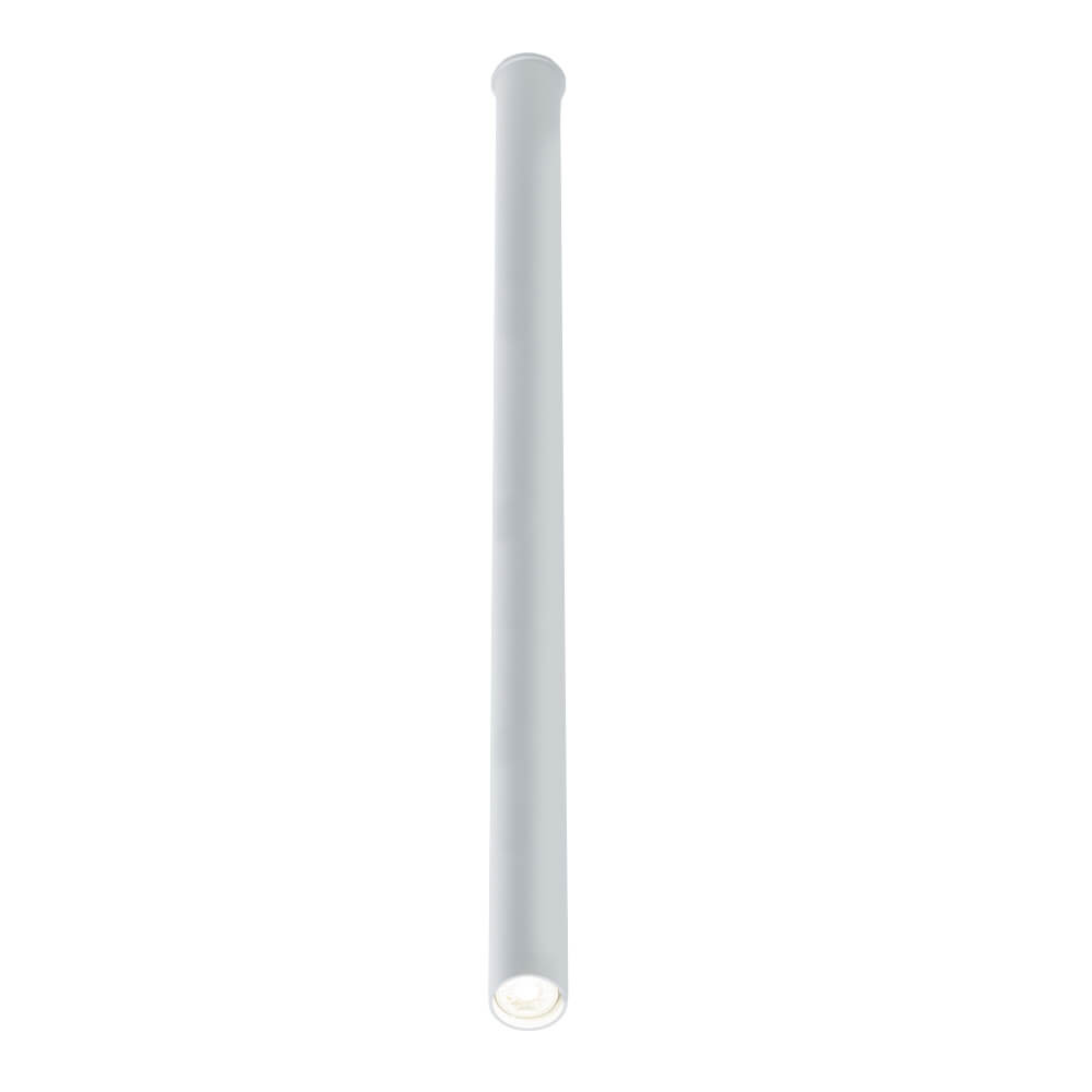 Podłużna lampa sufitowa Yabu 1092 Shilo industrialna rurka punktowa biała