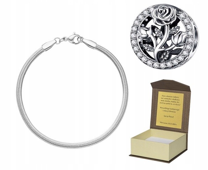 Bransoletka do Pandora + CHARMS 20 cm B183