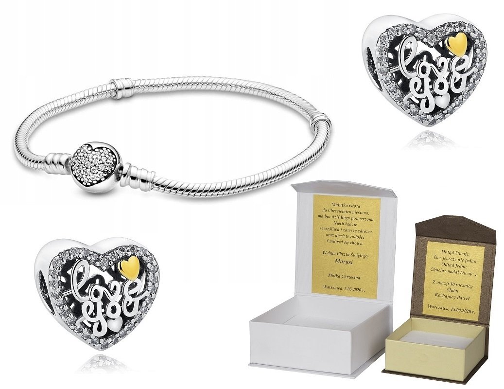 Bransoletka 19 cm do Pandora + charms B119