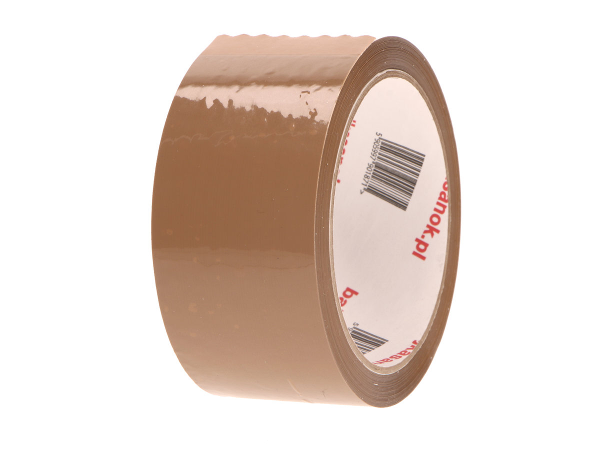 Taśma PAKOWA cicha BRĄZOWA MOCNY KLEJ 48mm/60m