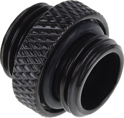 Alphacool Alphacool Eiszapfen Doppelnippel black - G1/4 AG auf G1/4 AG - Deep Black 17399