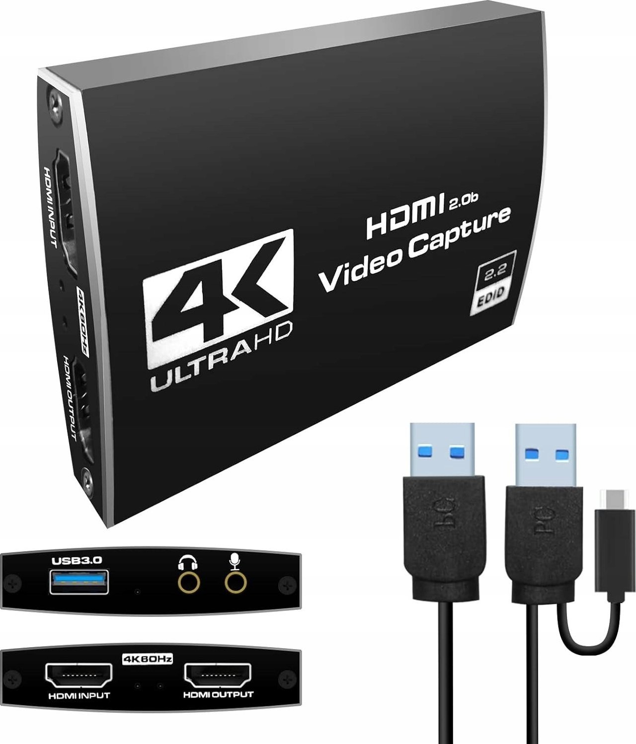 Pawonik GRABBER HDMI 2.0 PC USB STREAMING 4K60HZ HDCP 2.2
