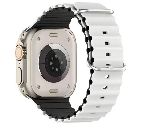 Beline Silicone Waves do Apple Watch 38/40/41mm Biało-czarny