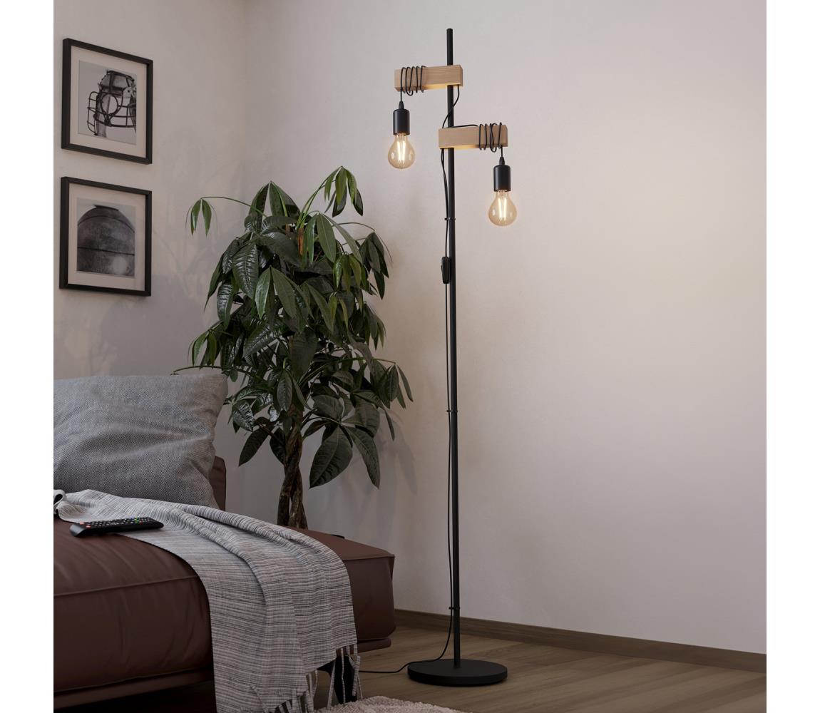 Eglo 43516 - Lampa podłogowa TOWNSHEND 2xE27/10W/230V