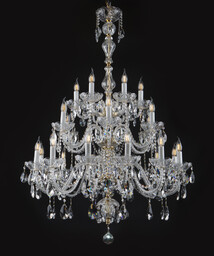 Żyrandol kryształowy 24-ramienny - Elite Bohemia