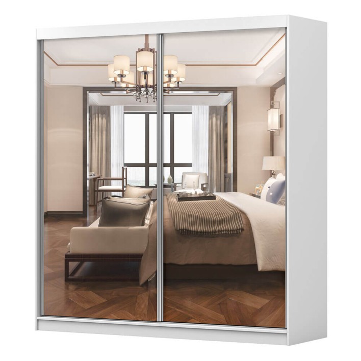 Szafa MULTI - 20 183| Biały, Lustro