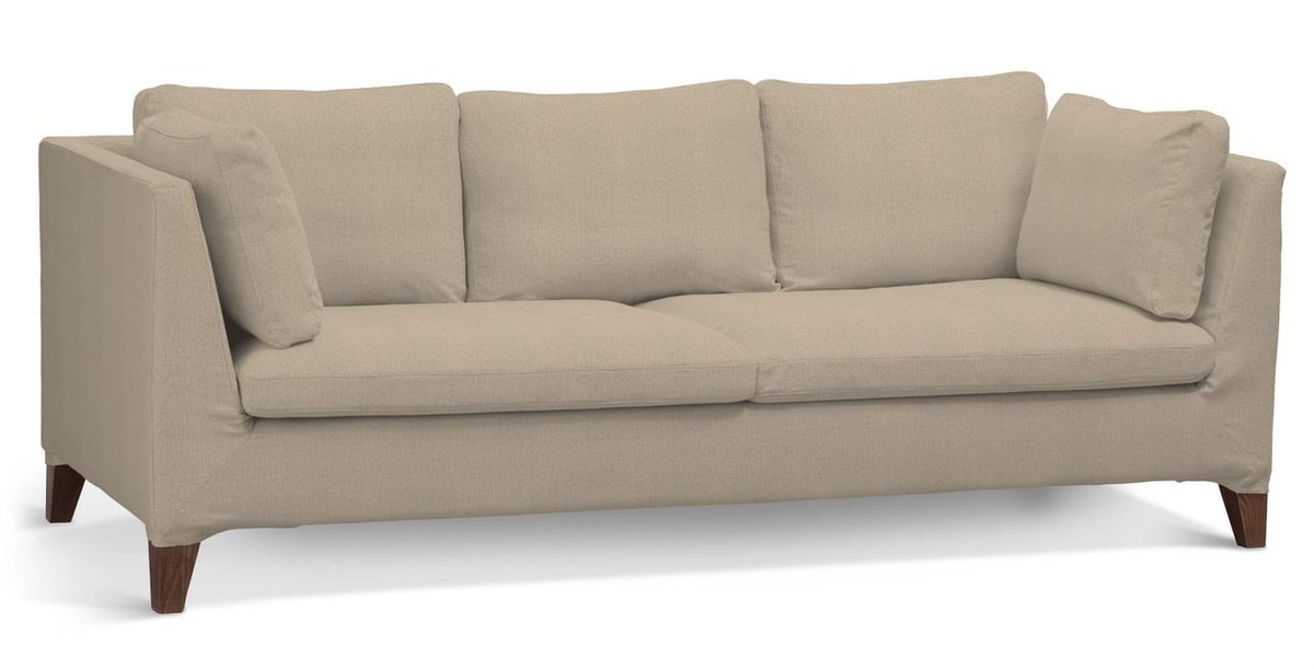 Pokrowiec na sofę Stockholm 3-osobową, jasny beż, sofa Stockholm 3-osobowa, Edinburgh