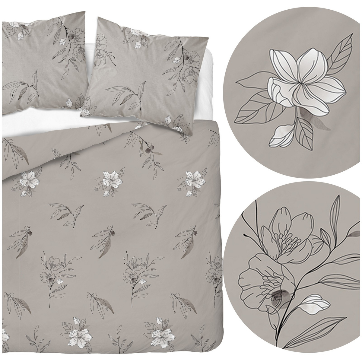 Pościel 220 x 200 3cz Asti Satynowa Bawełna 4916_A