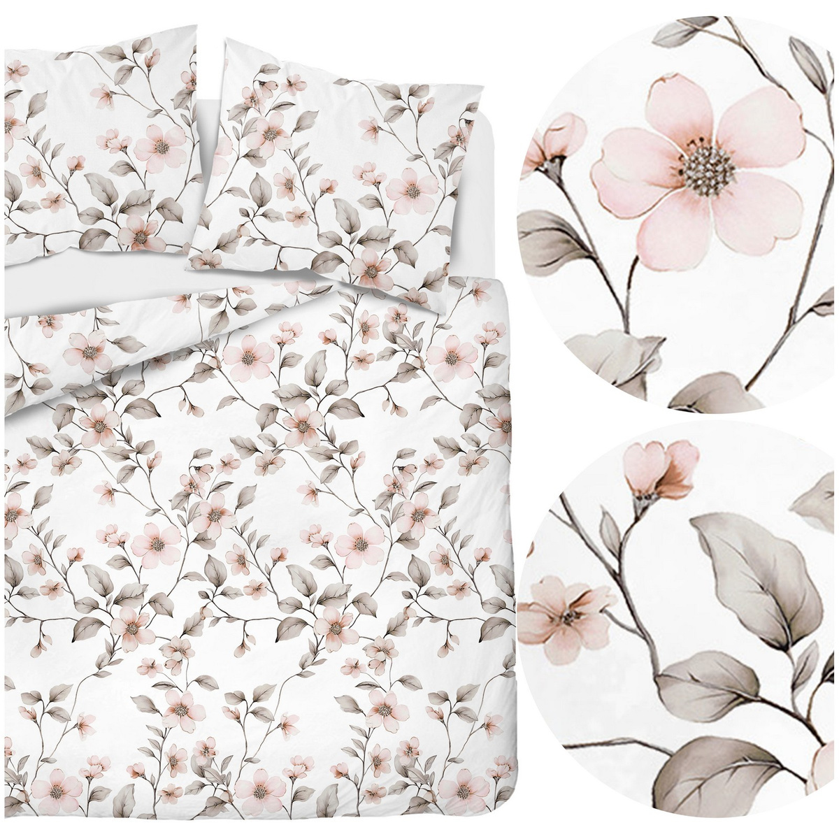 Pościel 220 x 200 3cz Asti Satynowa Bawełna 4915_B