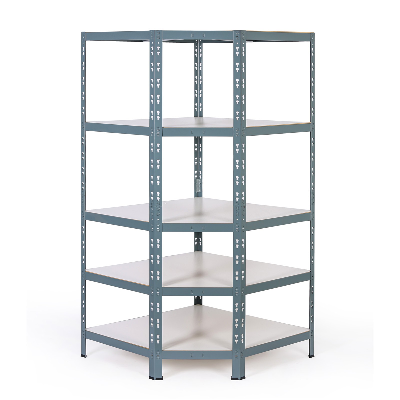 Narożny regał półkowy, 1800 x 900 x 600 mm, nośność 175 kg