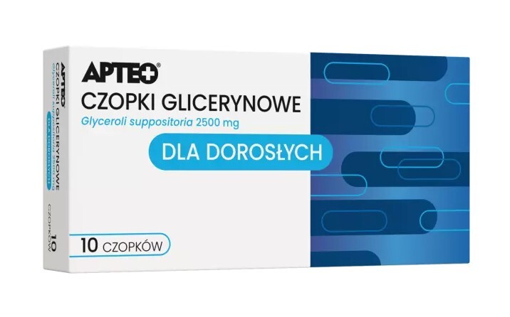 Czopki glicerynowe dla dorosłych, 10 czopków /Apteo/