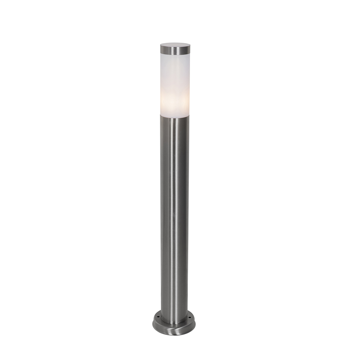 QAZQA Latarnia zewnętrzna stalowa opalowa 80 cm IP44 - Rox