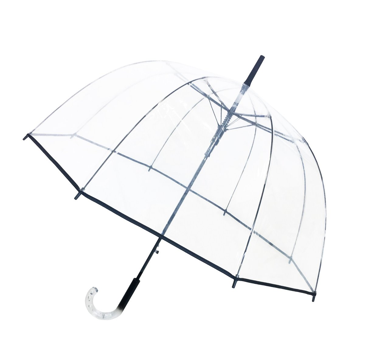 Smati, Długi parasol przezroczysty kopuła, czarna bordiura