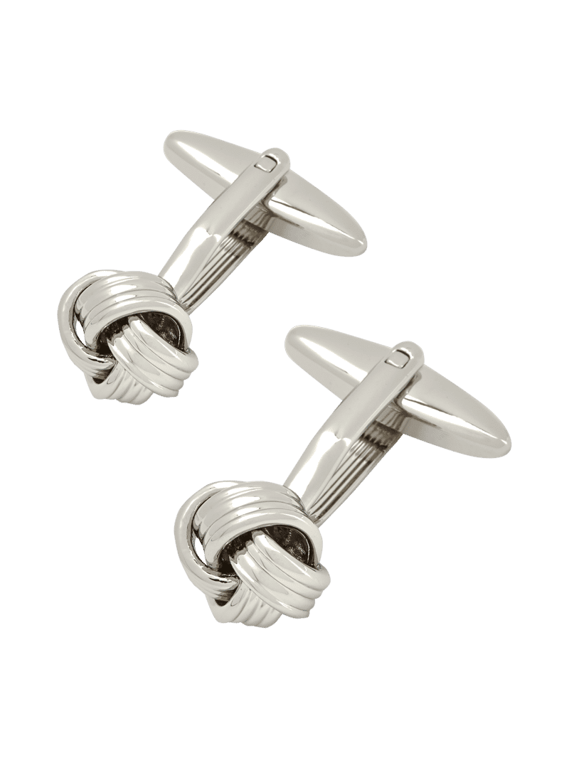 Spinki do mankietów z efektem plecionki