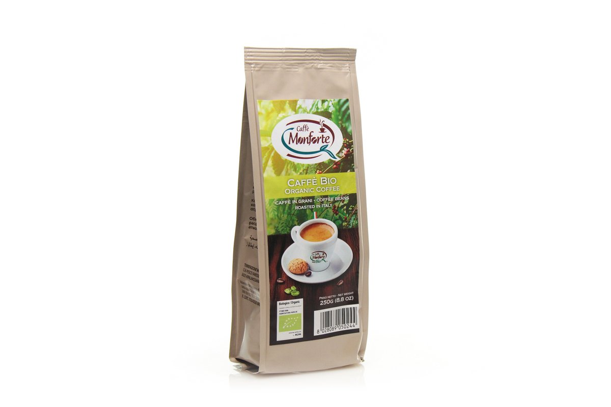 Monforte Espresso, Ekologiczne ziarna kawy, 250g x 24 paczka