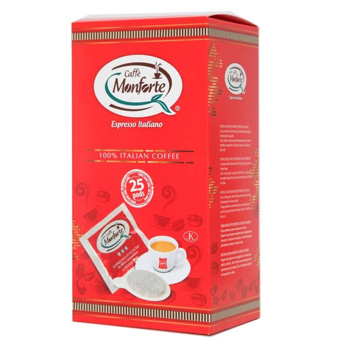 Monforte Espresso, Kapsułki kawowe ESE, 25 sztuk w pojemniku