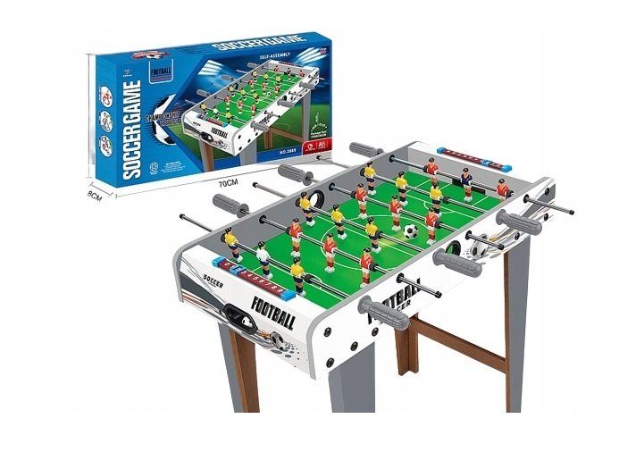 Stół do gry w piłkarzyki drewniany 69x62x36,5cm