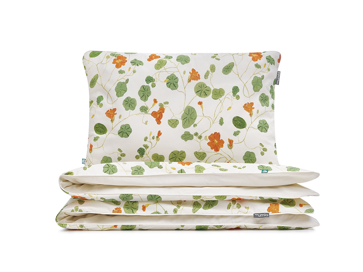 pościel nasturcje 100x135 cm + 1x 60x40 cm - MUMLA