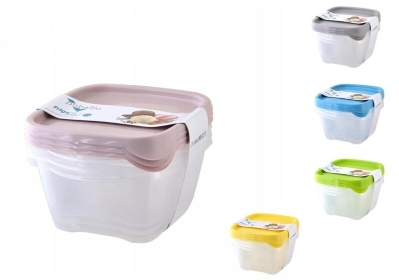 Zestaw Pojemników Plastikowych 1.2L 3 Szt. 431010