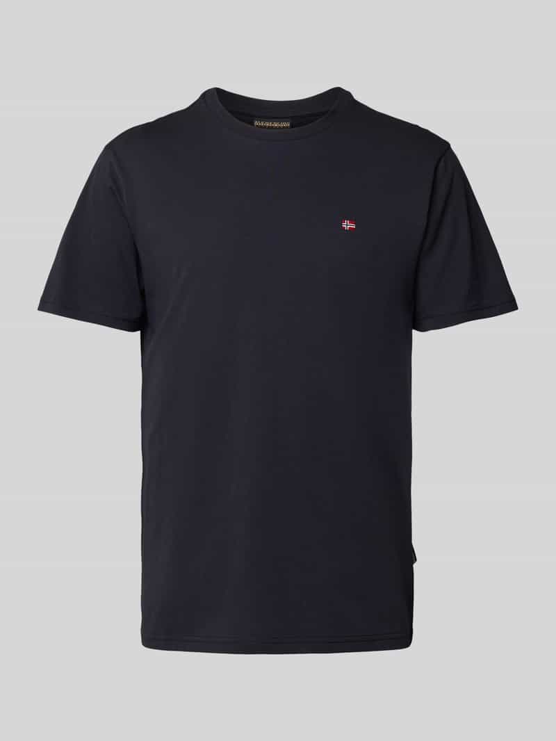 T-shirt z wyhaftowanym logo