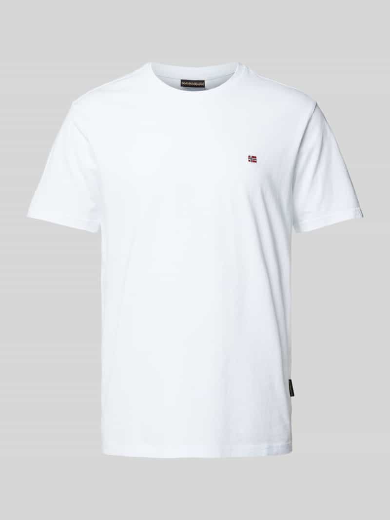 T-shirt z wyhaftowanym logo