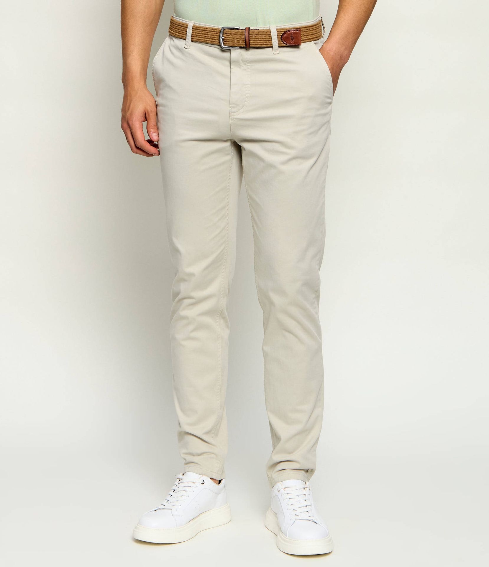 BOSS ORANGE Spodnie chino Tapered fit