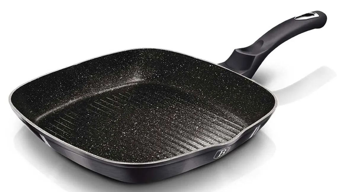 Aluminiowa patelnia grillowa z powłoką granitową Daxos