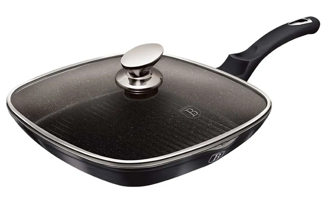 Grillowa patelnia z pokrywą na indukcję M7-C63