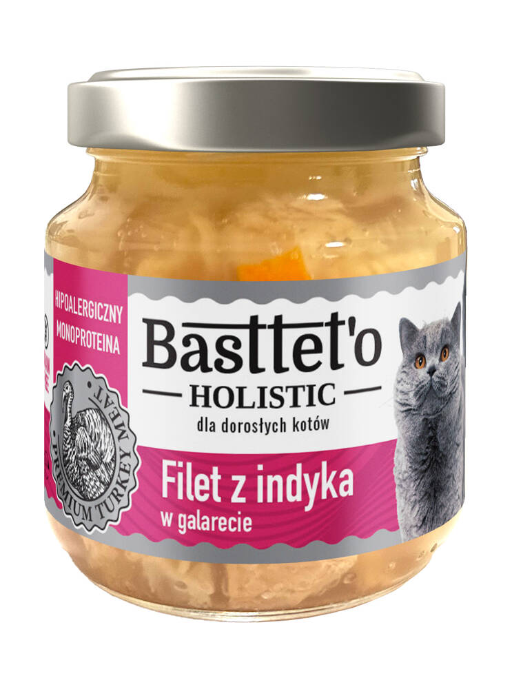 Basttet'o Holistic filet z indyka w galerecie dla kotów 130g