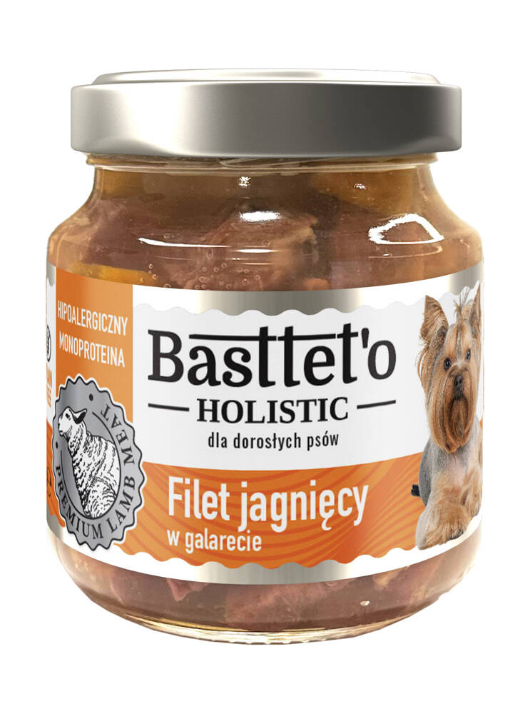 Basttet'o Holistic filet jagnięcy w galerecie dla psów 130g