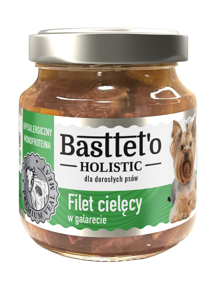 Basttet'o Holistic filet cielęcy w galerecie dla psów 130g