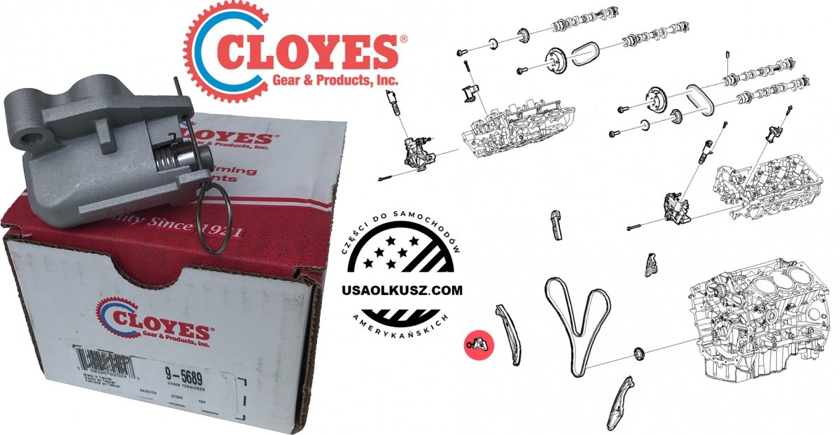 Napinacz hydrauliczny głównego  łańcucha rozrządu silnika Ford Flex 3,5 V6 Ti-VCT Naturally Aspirated 2013-