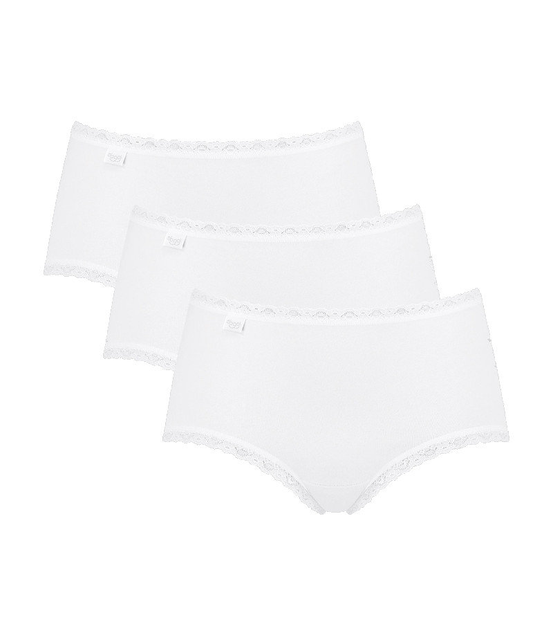 Sloggi, 3 x Majtki damskie sloggi 24/7 Cotton Lace Midi C3P, rozmiar 40