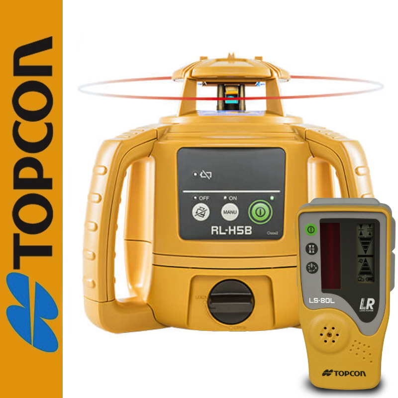 Niwelator laserowy RL-H5B Topcon + Detektor laserowy LS-80L Topcon