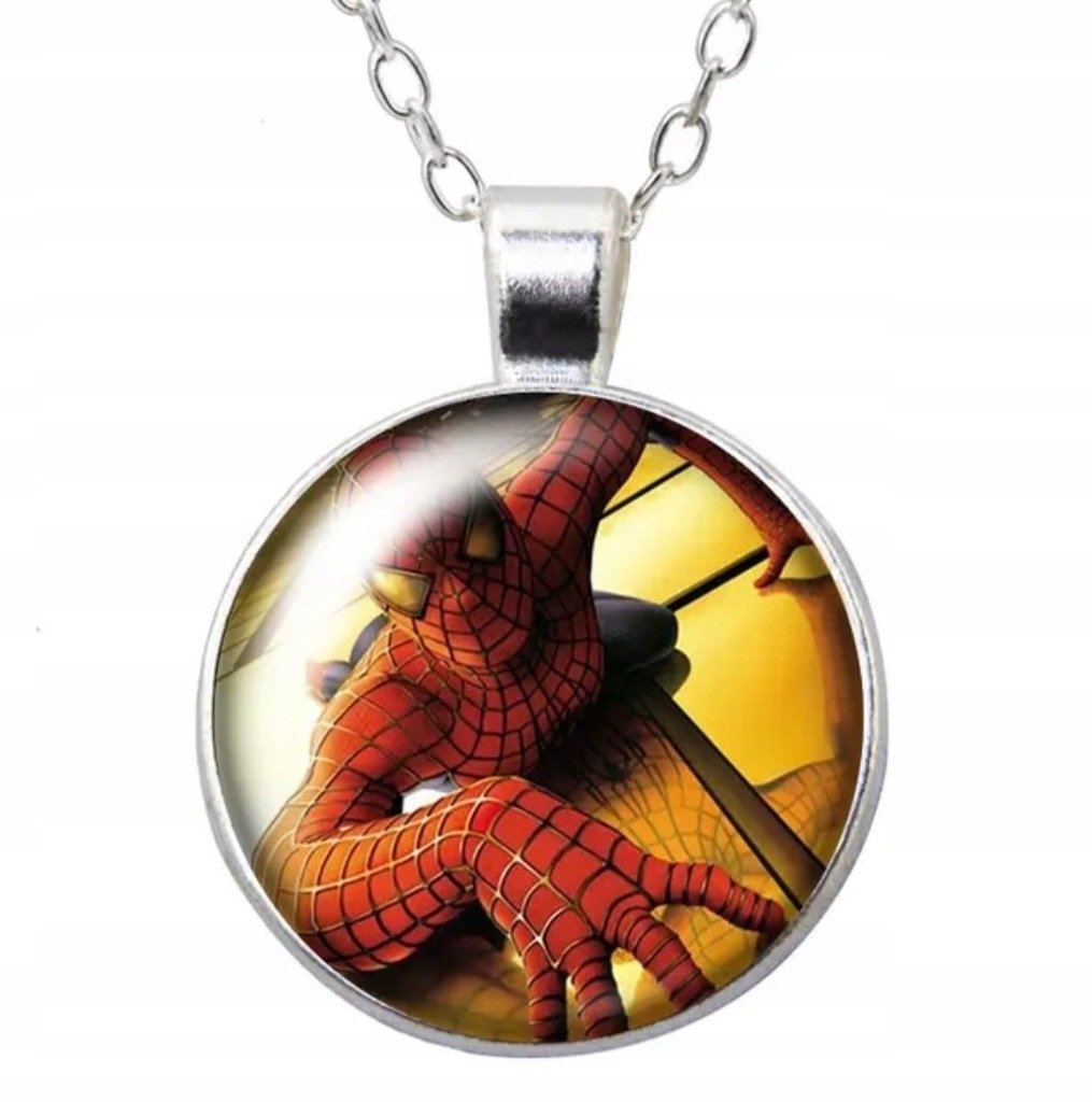 Naszyjnik łańcuszek wisiorek Spiderman pająk spider prezent streetwear Y2K