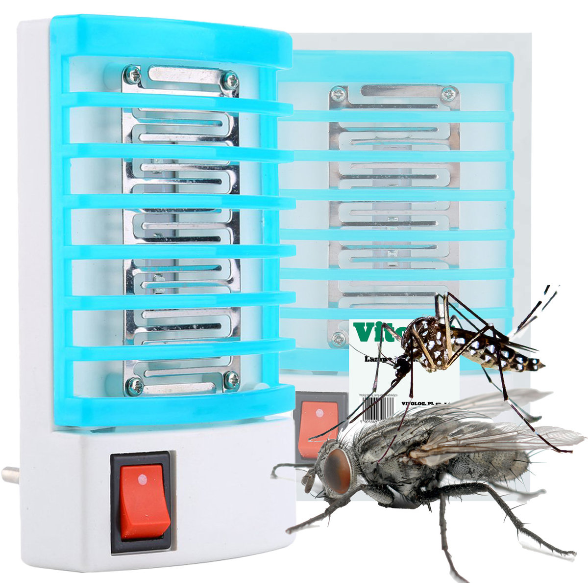 Elektryczna Lampa UV na Owady Muchy Komary Osy Łapka Pułapka Owadobójcza