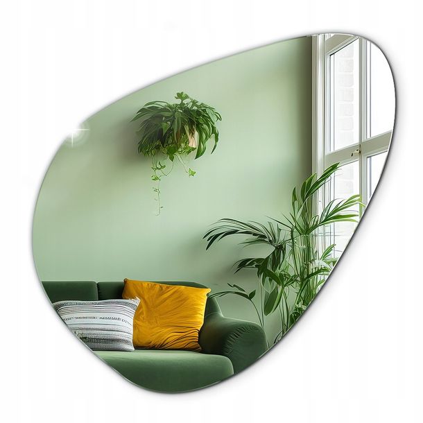 ﻿Bezramowe Modne Lustro Ścienne Loft Boho Szlif Premium do Makijażu Łazienki