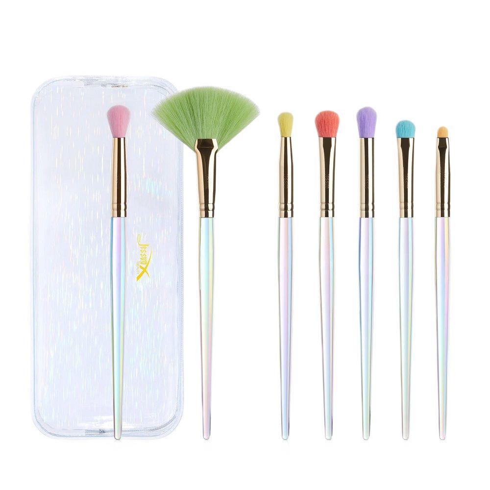 JESSUP Colorful Makeup zestaw siedmiu pędzli do makijażu oka w kosmetyczce T318