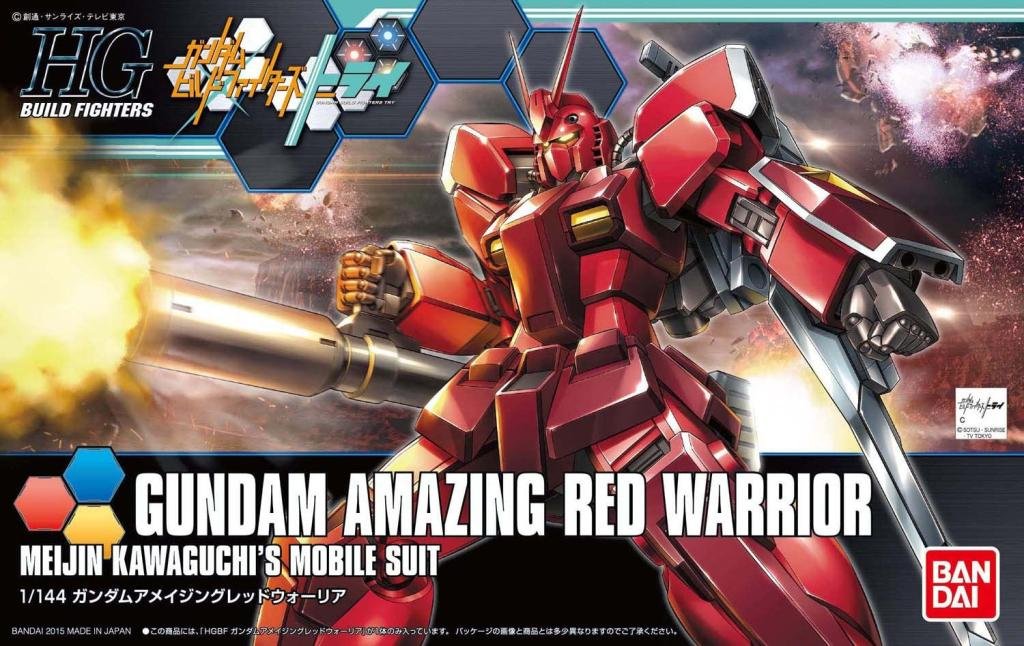 gundam - hgbf 1/144 gundam amazing red warrior - model kit