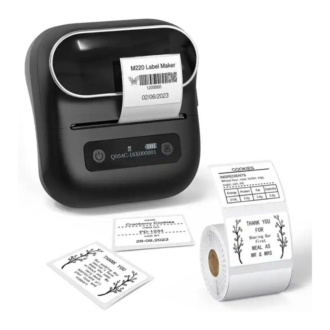Drukarka etykiet Phomemo M220 203dpi / do 80mm / USB / BT czarna