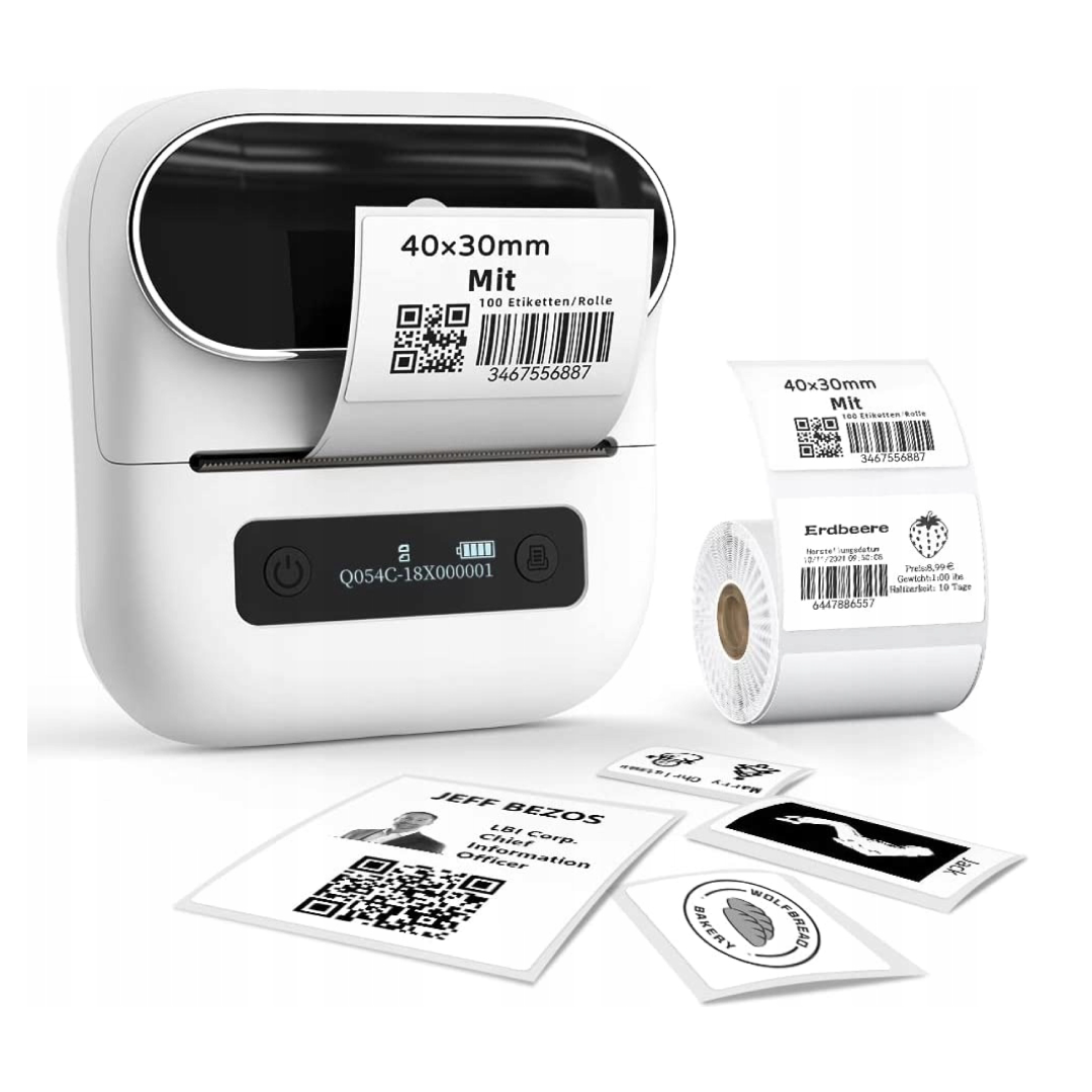 Drukarka etykiet Phomemo M220 203dpi / do 80mm / USB / BT biała