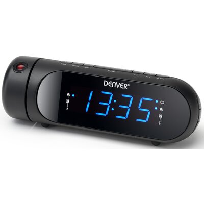 Radiobudzik Denver CPR-700 z podwójnym alarmem i projektorem