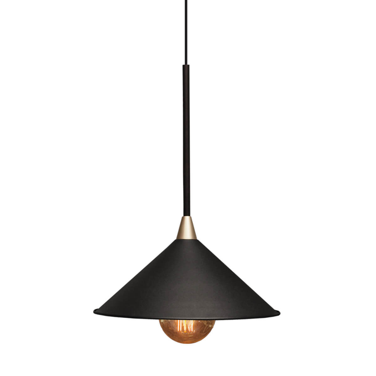 Lampa wisząca metalowa Merto 5065 Shilo trójkątne abażur czarny