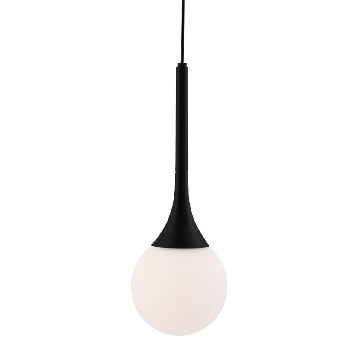Wisząca lampa regulowana Jun 5169 Shilo kula zwieszana zwis pojedyncza czarny